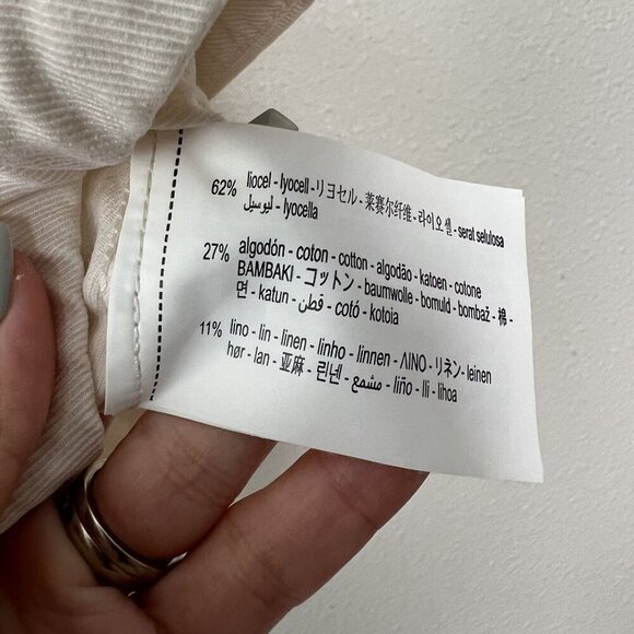 Zara Girls 11-12 Cream Safari Big Pocket Romper - Picture 4 of 8